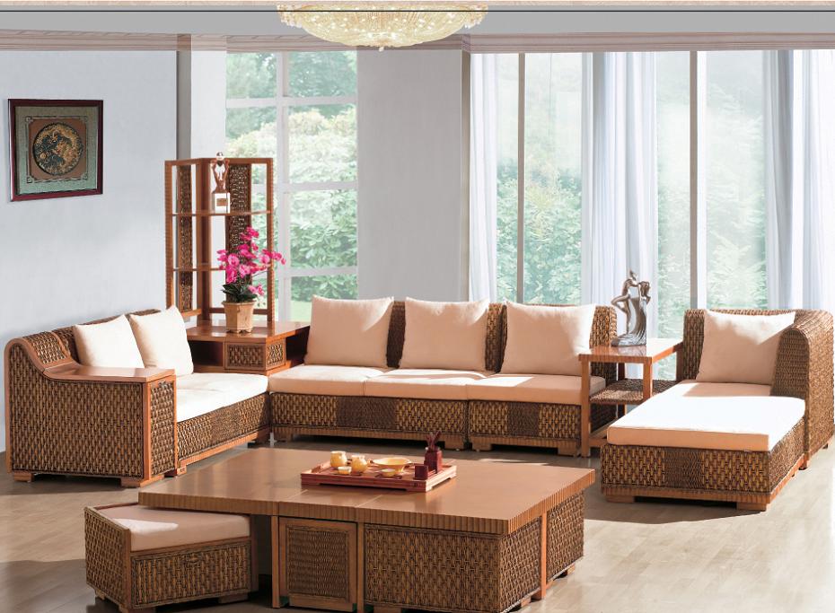 living room rattan furniture