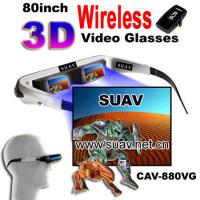 Large picture 80inch video glasses,portable Digital monitor wire