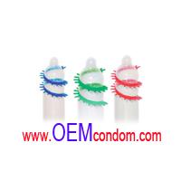Large picture www OEMcondom com spike condom with thorn spikes