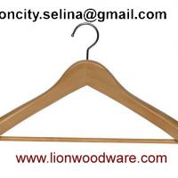 Large picture wooden hanger,clothes hanger, beech wooden hanger