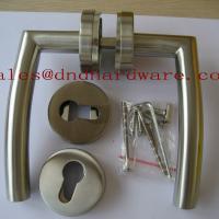 Large picture stainless steel lever door handle