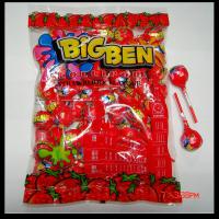 Large picture Bubble gum lollipop(strawberry)