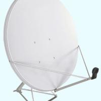 Large picture Ku-band and C-band satellite dish antennas