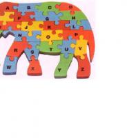 Large picture Wooden Alphabet Elephant