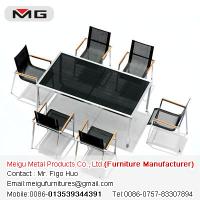Large picture textylene stainless steel dinner outdoor furniture