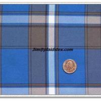 Large picture 100% polyester plaid fabric