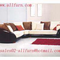 Large picture leather sofa