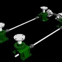 Large picture Multiple Worm Gear Screw Jack Systems