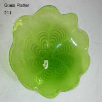 Large picture glass platter