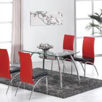 Large picture metal and glass dining sets