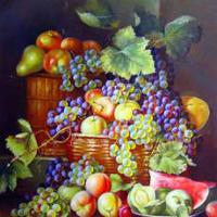 Large picture still life oil painting
