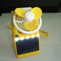 Large picture Solar Power Fan with LED Light