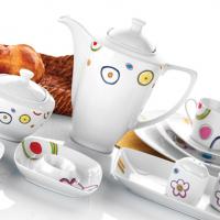 Large picture ceramic tea set with various patterns,shapes
