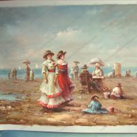Large picture Beach Oil Painting