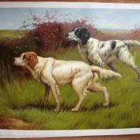 Large picture animal oil painting