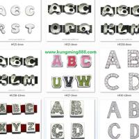 Large picture Rhinestone slider letter,DIY alphabets