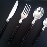 Large picture Disposable plastic silver cutlery