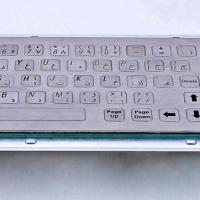 Large picture 66 keys metal keyboard with trackball Flat key