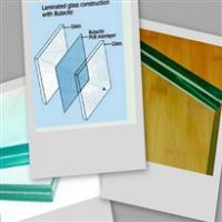 Large picture fire resistant laminated glass
