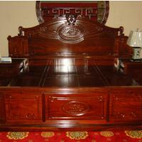 Large picture wooden bed