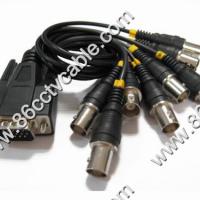 Large picture VGA 15 Pin to 8 BNC Cable, DVR Card Cable