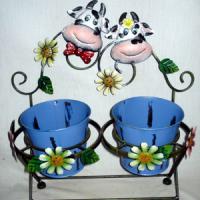 Large picture 16.75"h Cows Holding 2pots