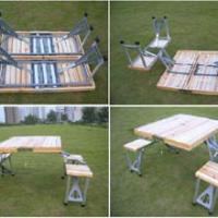 Large picture camping table and chair