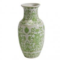 Large picture porcelain vase