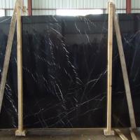 Large picture black marquina marble slab