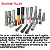 Large picture Sandblast nozzle,angle nozzle,curved nozzle