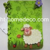 Large picture Easter holiday gift felt notebook cover