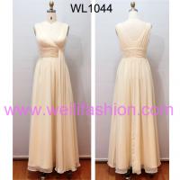 Large picture Long Cheap Pleated Chiffon Bridesmaid Dresses