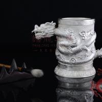 Large picture Gifts & Crafts of  Silver Penholder with a Dragon