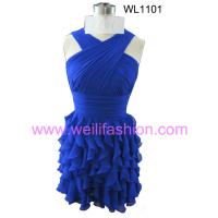 Large picture Short Pleated Chiffon Cocktail Dresses