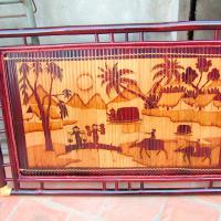 Large picture vietnam natural bamboo painting