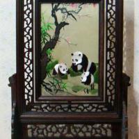 Large picture Double-sided silk embroidery screen home decor
