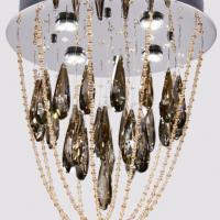 Large picture CHAMPAGNE CRYSTAL PENDANT LAMP