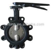 Large picture ductile iron lug butterfly valve Lever