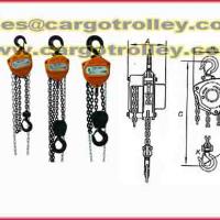 Large picture Chain hoist for lifting and moving heavy loads