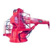 Marine telescopic boom crane
