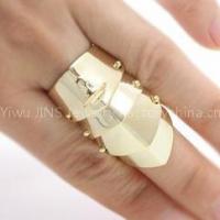 Hot sale trendy jewelry punk armor knuckle finger ring