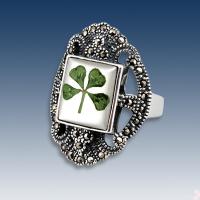 Australia Goodluck Four-leaf Clovers Jewelry Rings