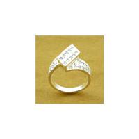 Thailand Created Diamond 925 Silver Ring/Rings