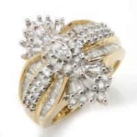 India Ring With 1.50 Ctw Genuine Diamonds