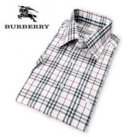 Dropship and wholesale hotsale Burberry Mens Short-sleeved White Plaid-free shipping