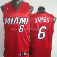 NBA Jerseys Minmi Heat #6 James Red