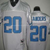 NFL Jersey Detroit Lions  #20 SANDERS Mitchell&ness white